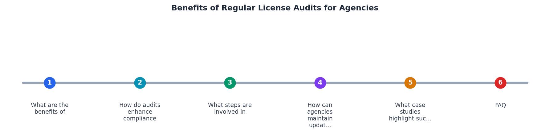 Benefits of Regular License Audits for Agencies process