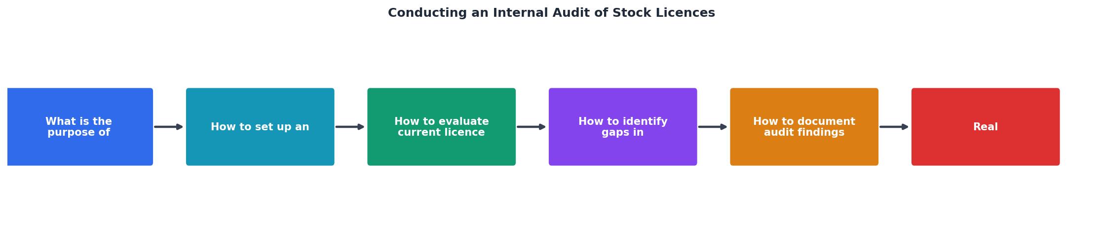 Conducting an Internal Audit of Stock Licences process