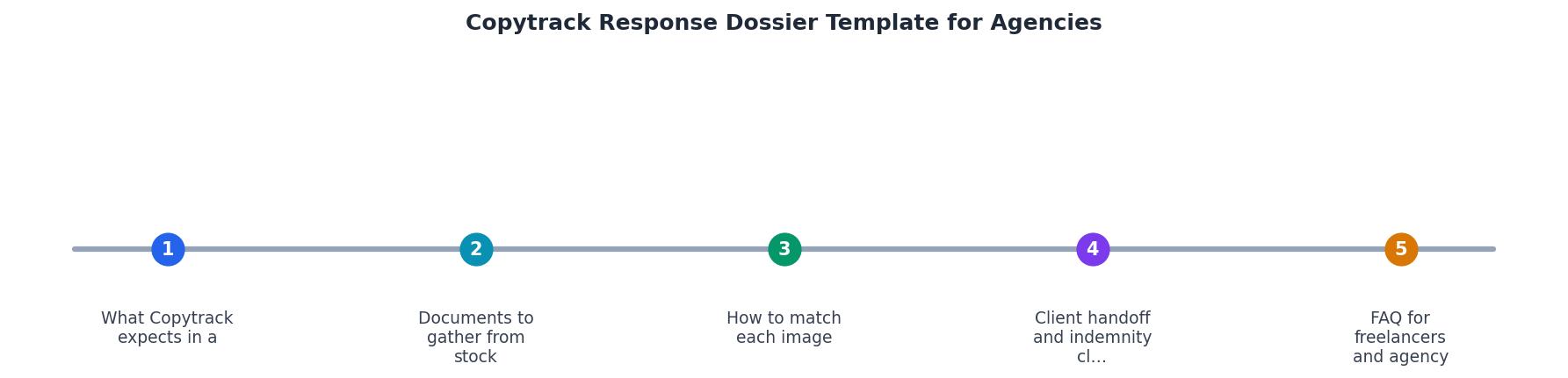 Copytrack Response Dossier Template for Agencies process