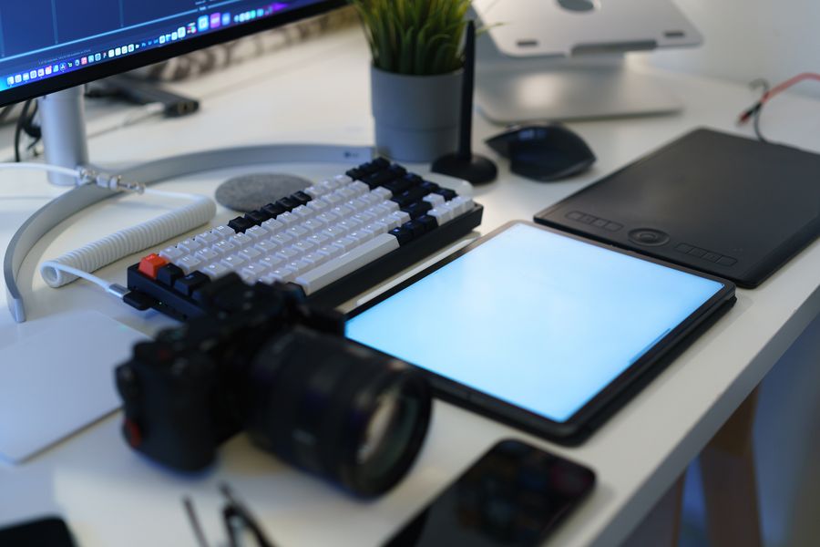graphic designer workspace
