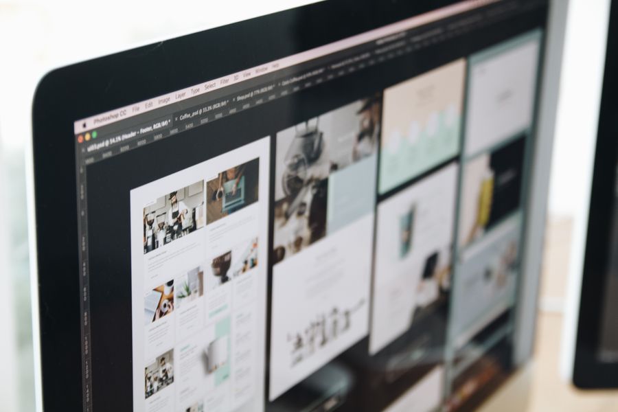 graphic designer workspace