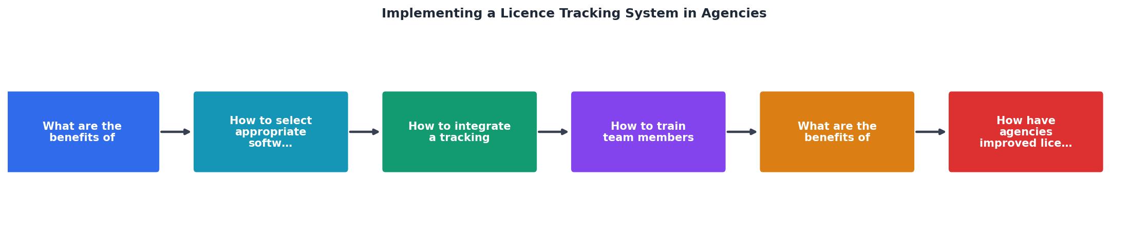 Implementing a Licence Tracking System in Agencies process