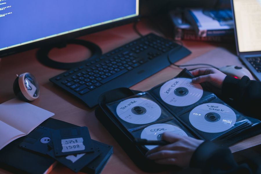 digital files on screen