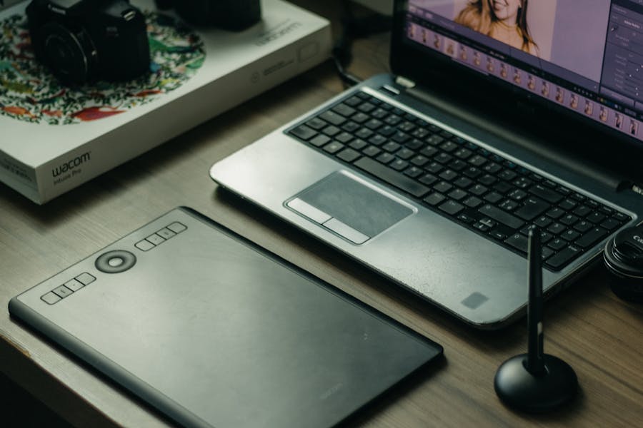 graphic designer workspace