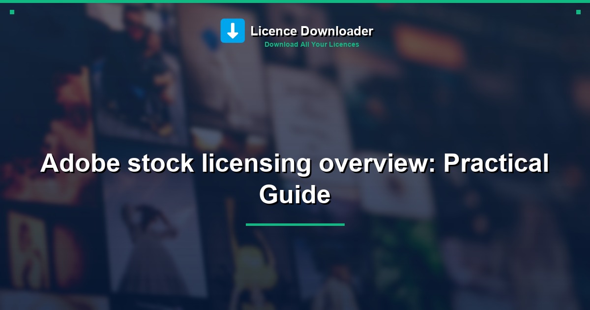 Adobe stock licensing overview: Practical Guide