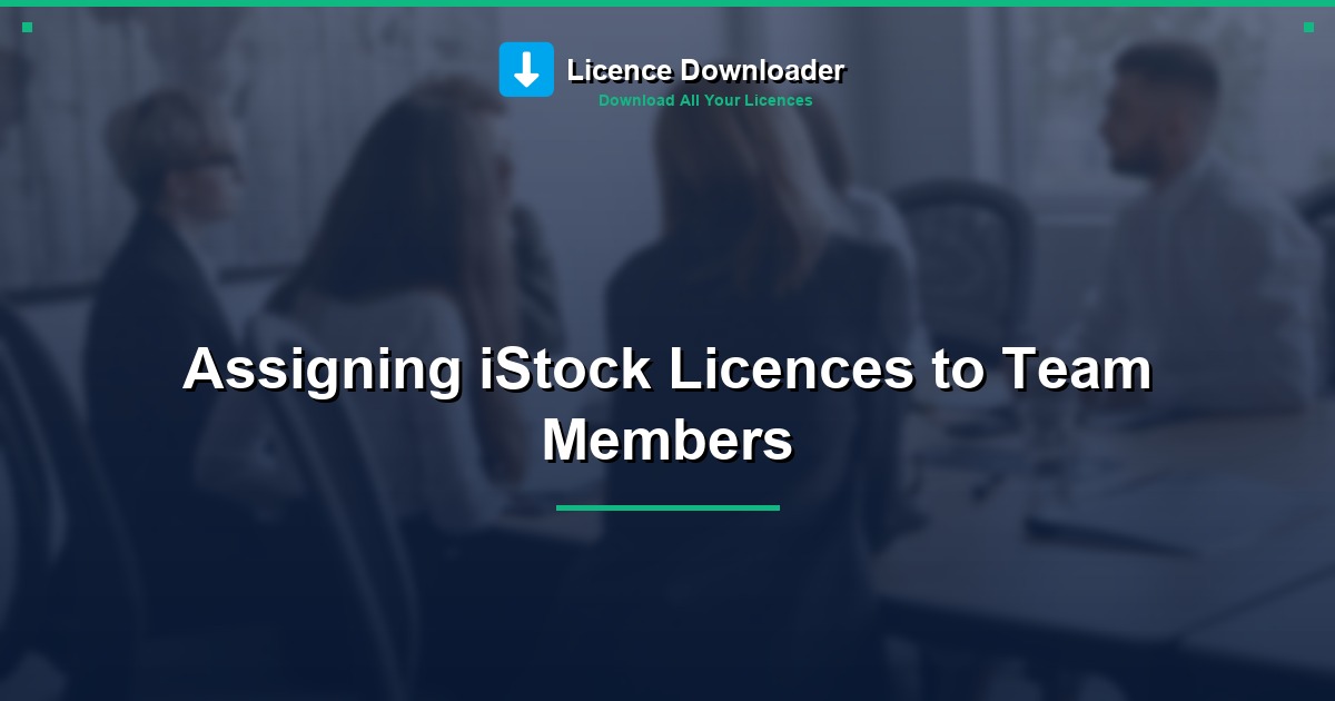 Assigning iStock Licences to Team Members