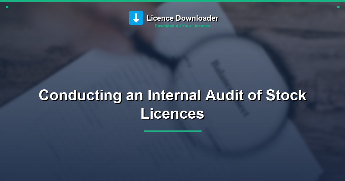 Conducting an Internal Audit of Stock Licences