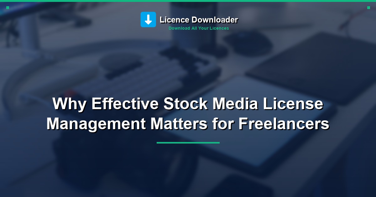 Why Effective Stock Media License Management Matters for Freelancers