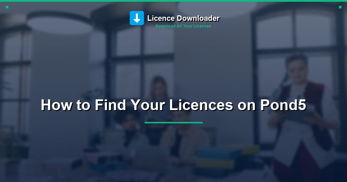 How to Find Your Licences on Pond5