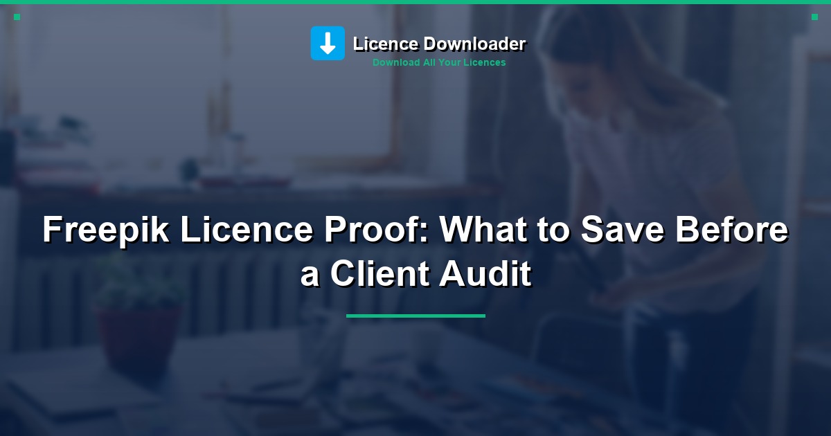 Freepik Licence Proof: What to Save Before a Client Audit