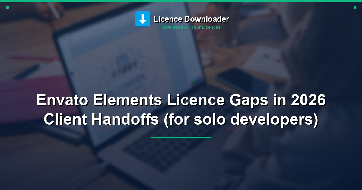 Envato Elements Licence Gaps in 2026 Client Handoffs (for solo developers)
