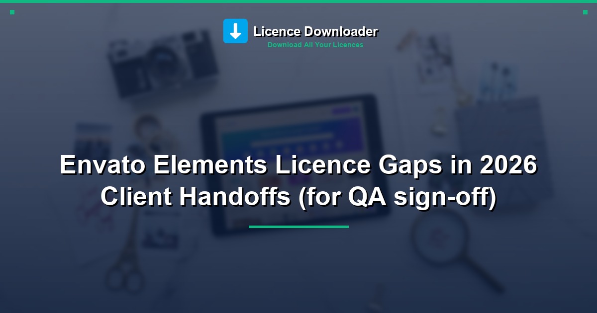 Envato Elements Licence Gaps in 2026 Client Handoffs (for QA sign-off)