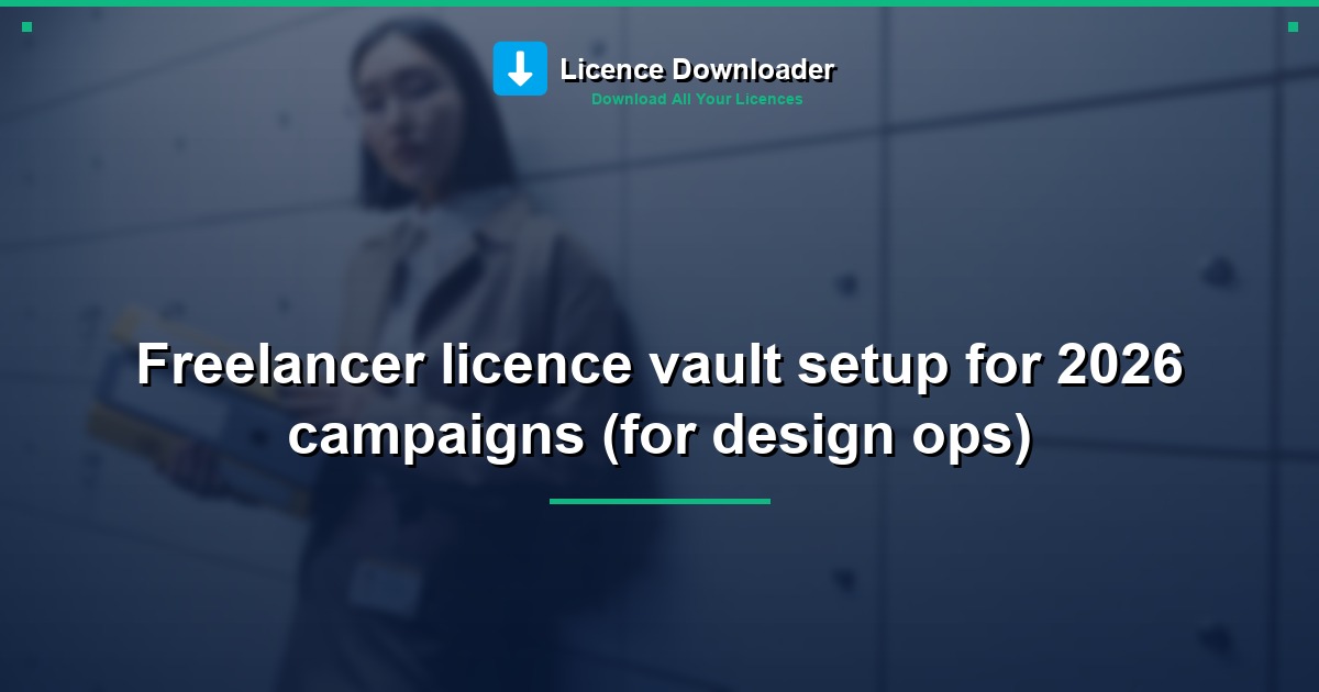 Freelancer licence vault setup for 2026 campaigns (for design ops)