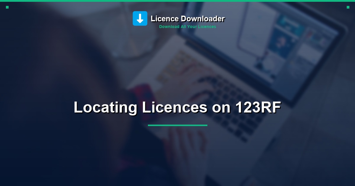 Locating Licences on 123RF