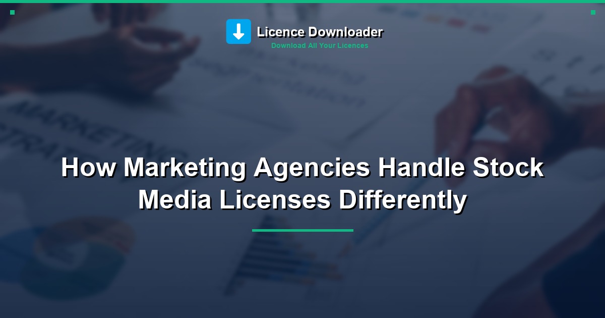 How Marketing Agencies Handle Stock Media Licenses Differently