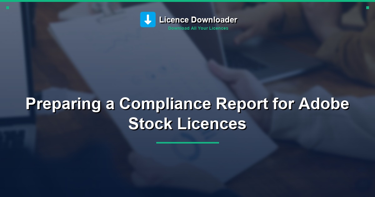 Preparing a Compliance Report for Adobe Stock Licences
