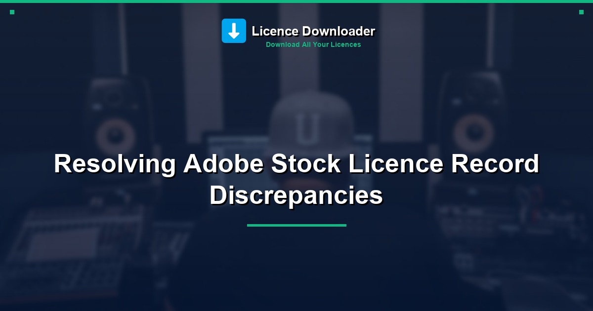 Resolving Adobe Stock Licence Record Discrepancies