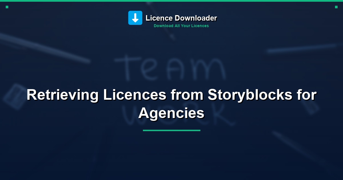 Retrieving Licences from Storyblocks for Agencies