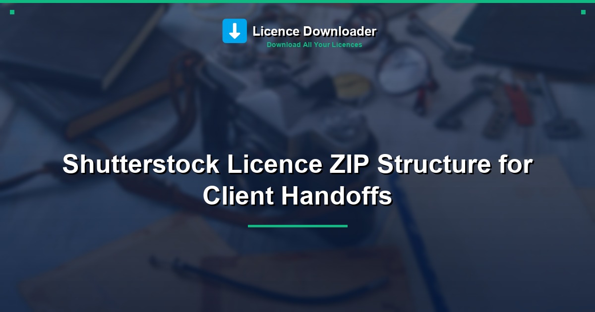 Shutterstock Licence ZIP Structure for Client Handoffs