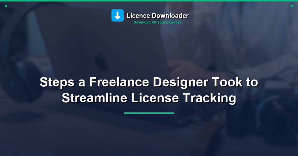 Steps a Freelance Designer Took to Streamline License Tracking